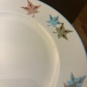 2 Vintage MCM Franciscan Sycamore Leaf 6.5" bread / salad dessert / plates